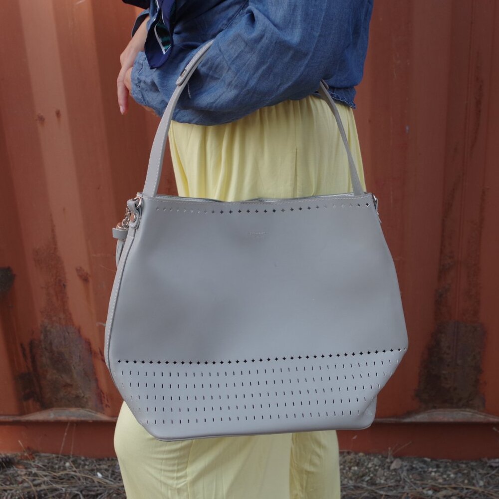 David Jones Paris Grey Purse